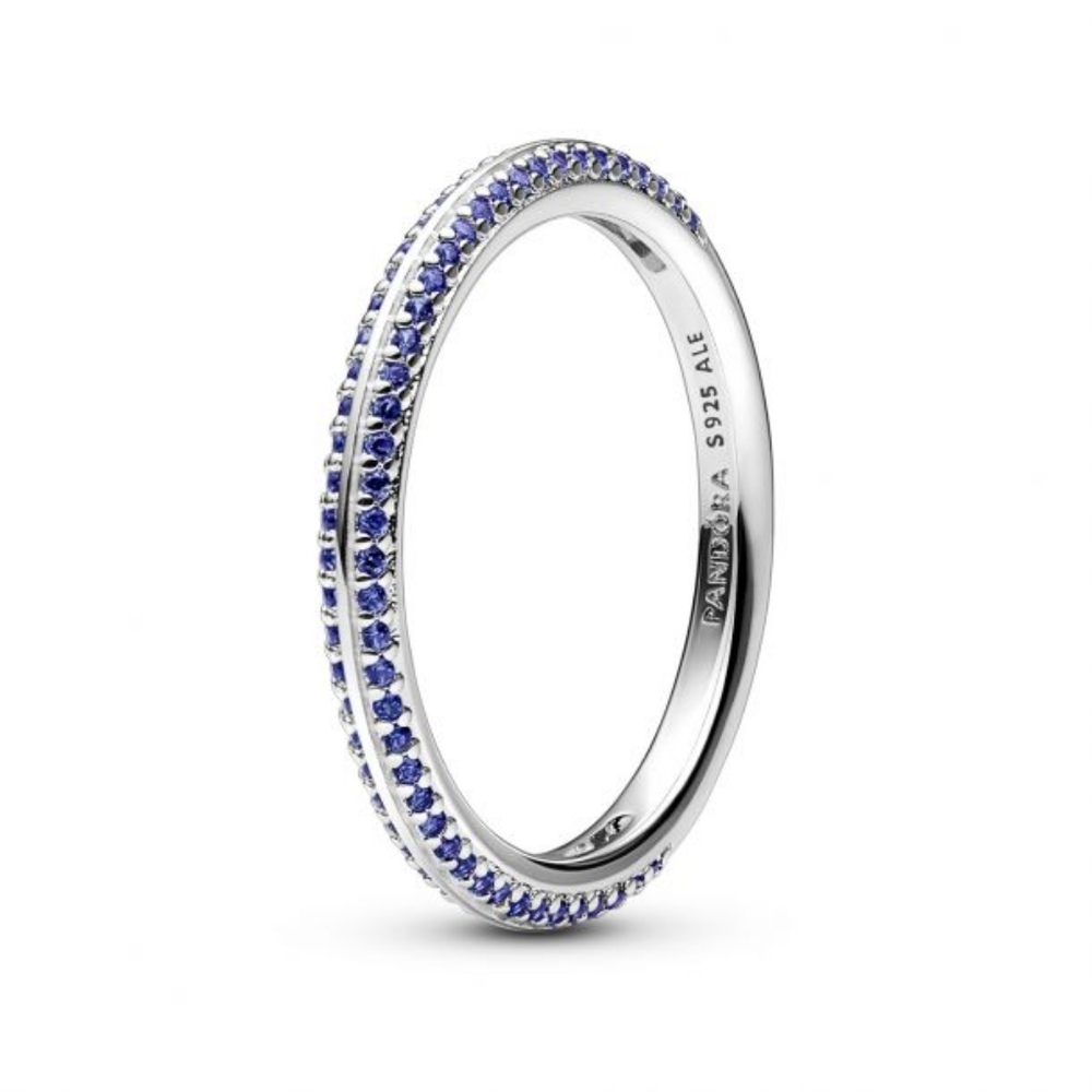 Pandora ME Blue Pavé Ring Size 8.5